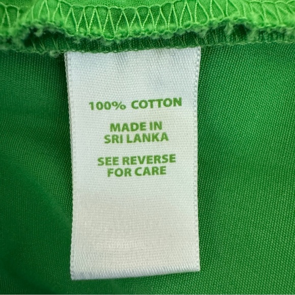 Lilly Pulitzer Kelly Green Button Pocket Cotton Skirt, Size 2 - Picture 5 of 6